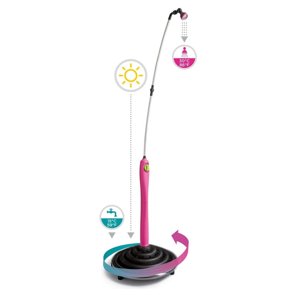 Doccia A Energia Solare Con Miscelatore E Regolatore Di Pressione Inlet Fucsia - Foto 2