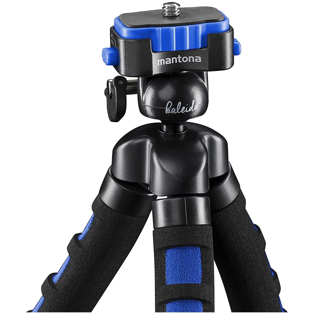 Cavalletto Treppiede Kaleido Flex Altezza Max. 27 cm Nero / Blu - Foto 2