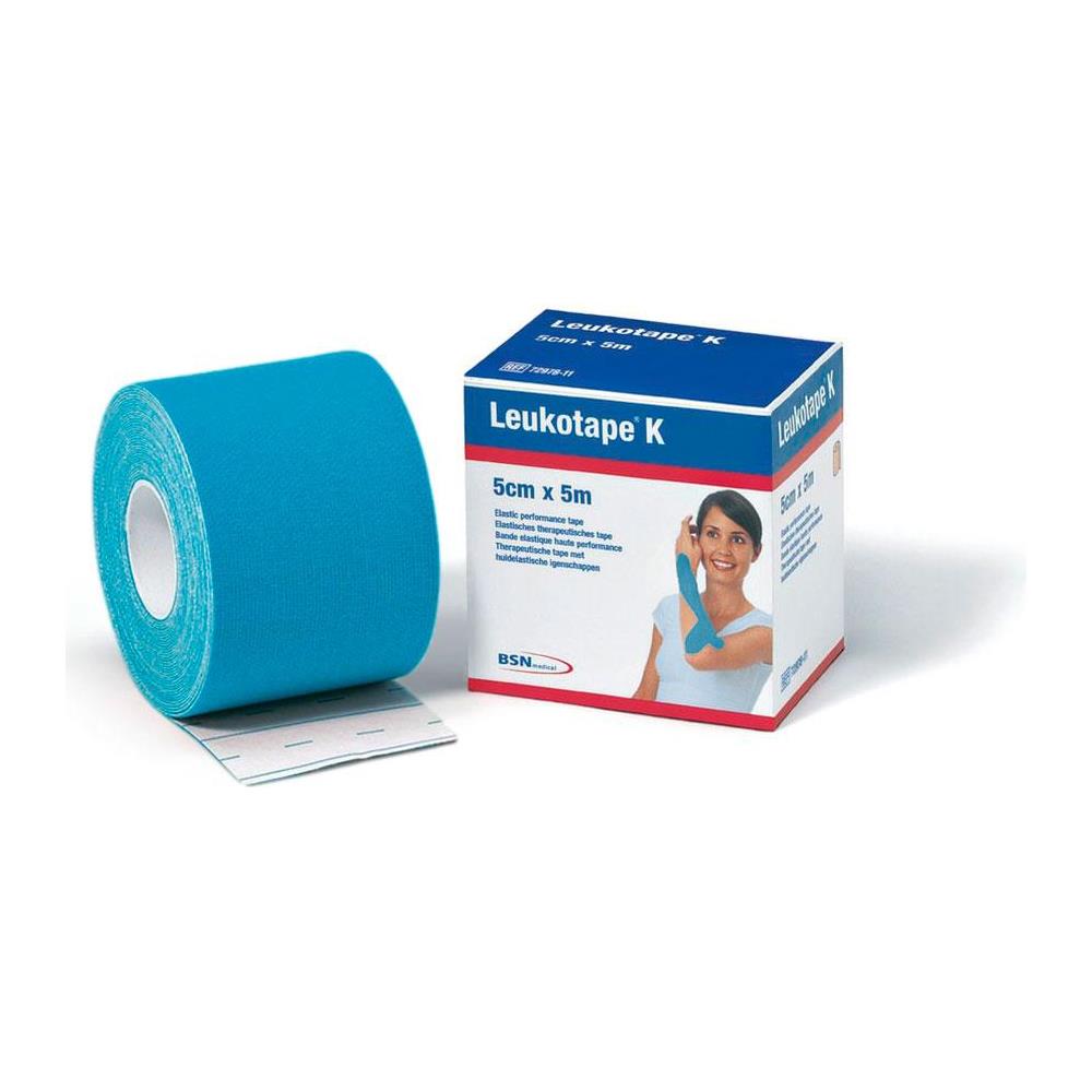 Leukotape K Nastro Taping Kinesiologico (5m X 5cm) Azzurro - Foto 1