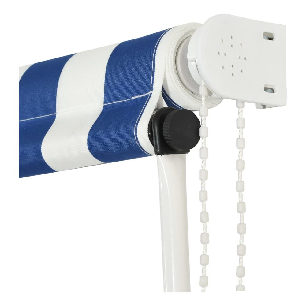 Tenda Da Sole Retrattile 300x150 Cm Blu E Bianco - Foto 6