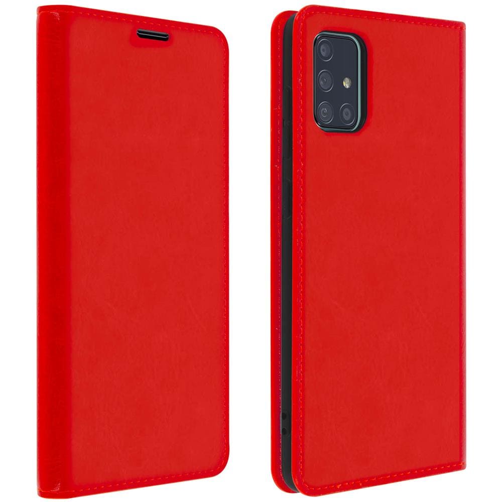 Custodia Samsung Galaxy A51pelle Portafoglio Funzione Stand - Rosso - Foto 1