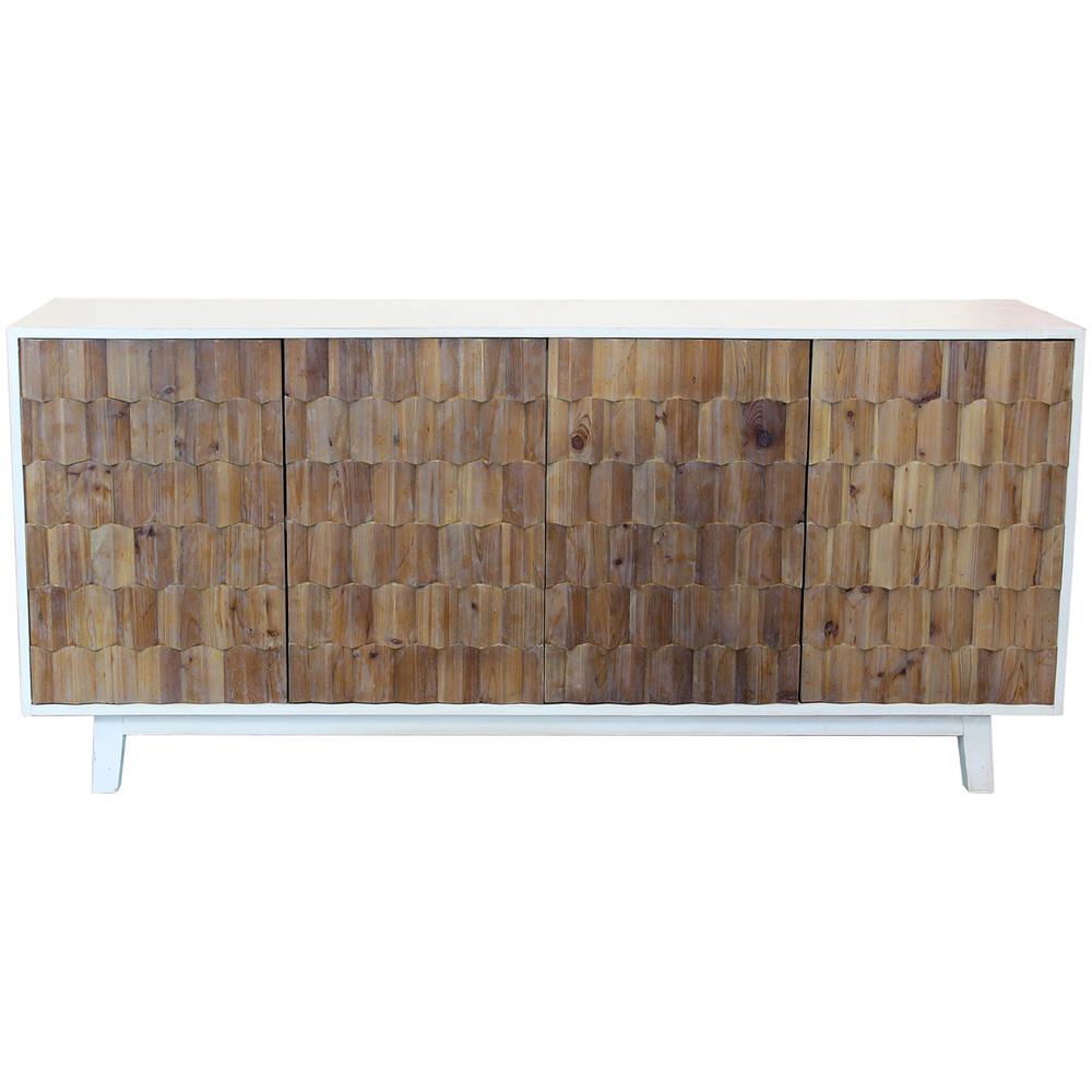 Matrix - Madia Moderna Con Decoro In Legno - Foto 4