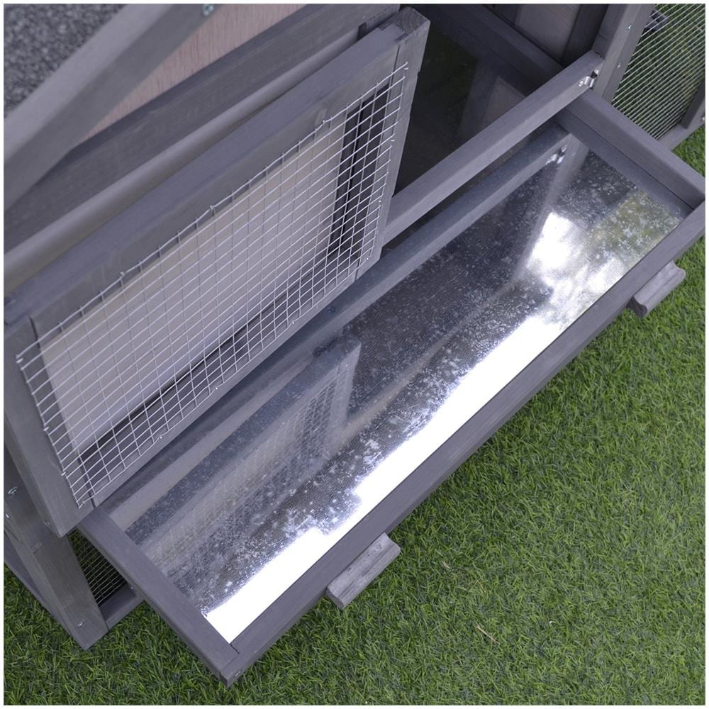 Conigliera In Legno Da Esterno Casetta Con Tetto Apribile E Recinto - Foto 8