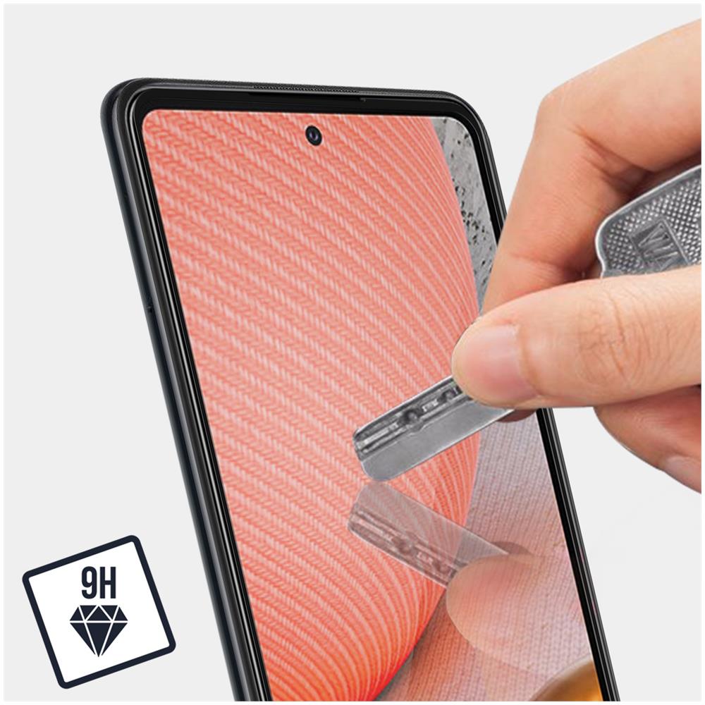 Vetro Temperato Samsung Galaxy A72 9h Smussato 5d Forever Nero - Foto 5