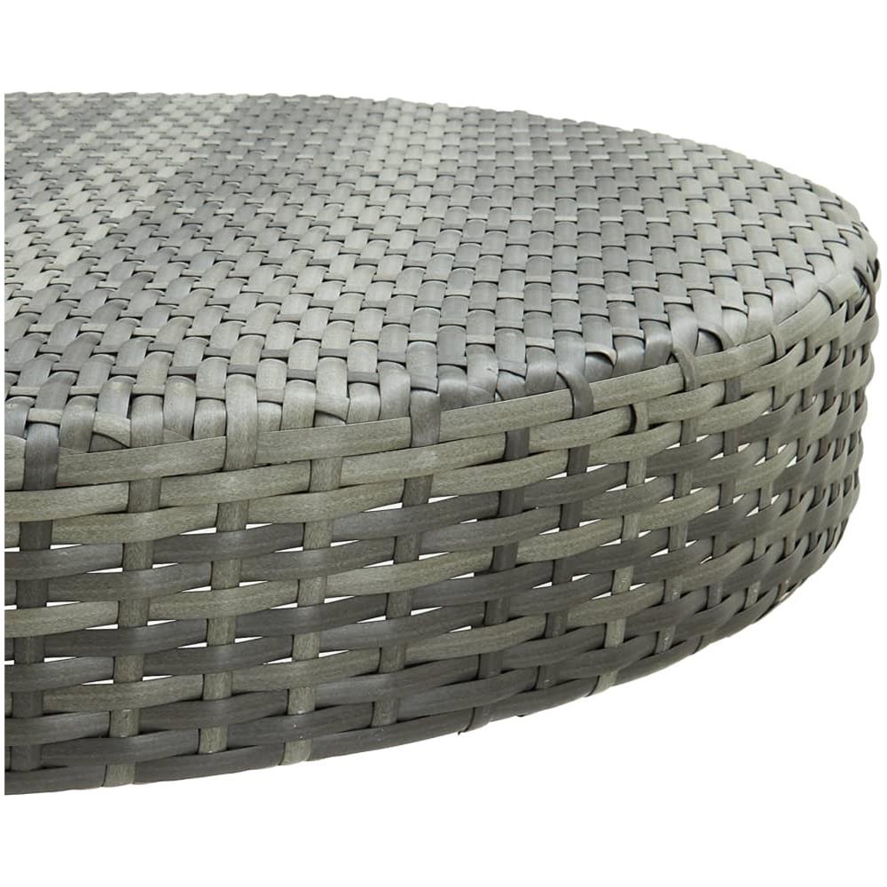 Tavolo da Giardino Grigio 75,5x106 cm in Polyrattan - Foto 2