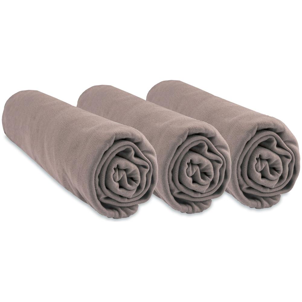 Set Di 3 Lenzuola Con Angoli In Jersey Di Cotone 100% - 70x140cm - Turchese - Foto 1