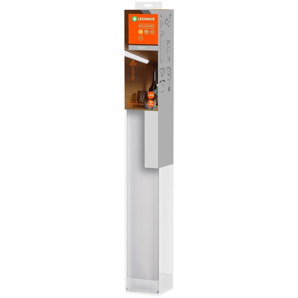 Ledvance Apparecchio A Bassa Tensione Con Alimentatore Esterno, Per Armadi E Sottopensili Led Corner / 7,50 W, 220…240 V, Bianco Caldo, 3000 K, Materiale: Polycarbonat (pc) /acrylnitril, Ip20 - Foto 1
