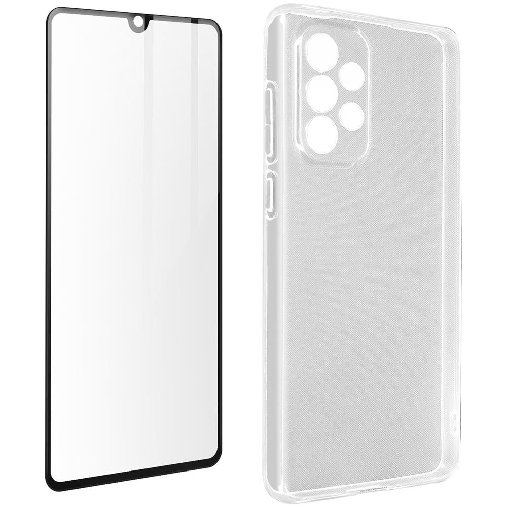 Cover Silicone Samsung Galaxy A33 5g + Vetro Temperato Bordo Nero - Foto 1