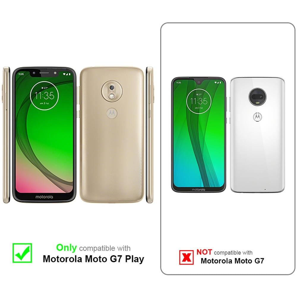 Pellicola Armatura A Schermo Intero Compatibile Con Motorola Moto G7 Play In Trasparente Con Nero - Vetro Temperato (tempered) Di Protezione Del Display In Durezza 9h Con 3d Touch - Foto 2