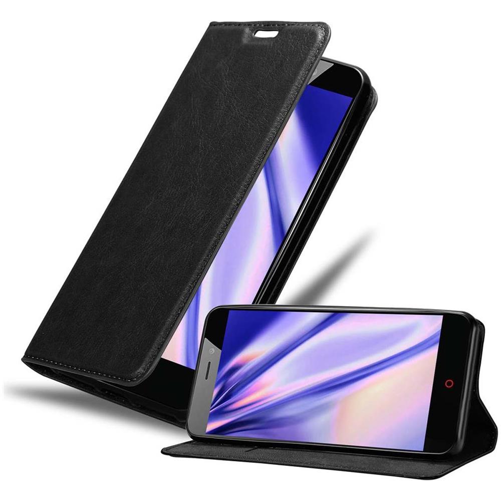 Custodia Compatibile Con Zte Nubia N1 In Nero Di Notte - Coperchio Protettiva Con Chiusura Magnetica, Funzione Stand E Tasca Per Le Carte - Foto 1