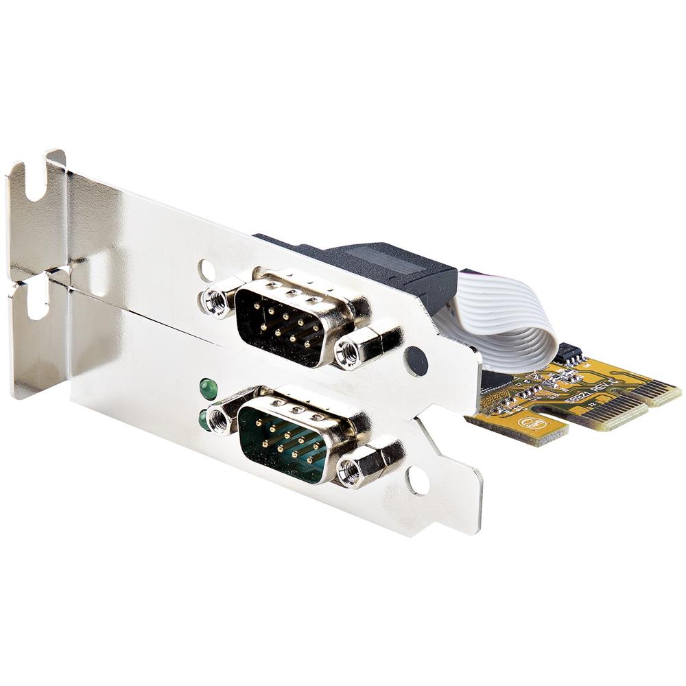 Scheda Seriale PCI Express a Due Porte; Scheda Di Interfaccia Seriale Da PCIe a 2x RS232 (DB9) - Foto 13