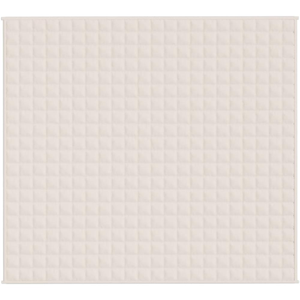 Coperta Ponderata Crema Chiaro 200x230 Cm 9 Kg Tessuto - Foto 2