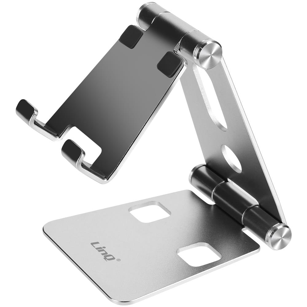 Mini Supporto Da Tavolo Argento Pieghevole Per Smartphone,, Ultra Compatto - Foto 1