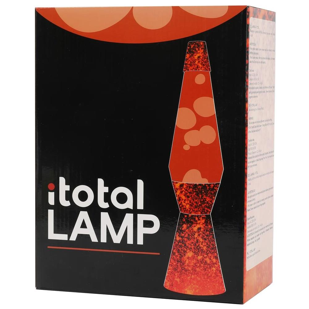 Lampada Lava Rosso Arancio Cristallo Plastica 40 Cm - Foto 2