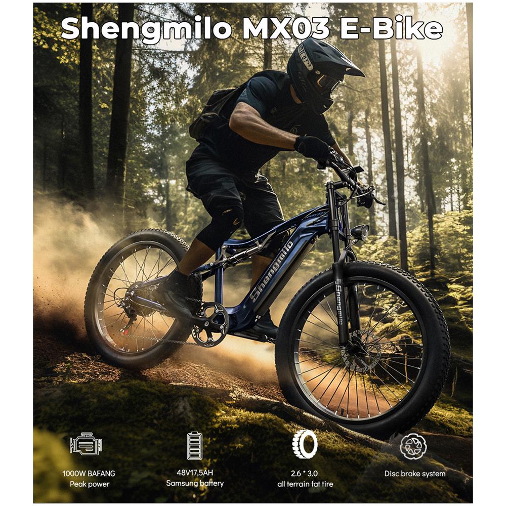 Mx03 Bicicletta Elettrica Unisex Motore 500w Bafang 48v 17,5ah Batteria Samsung Removibile Velocità Massima 40km /h - Foto 2