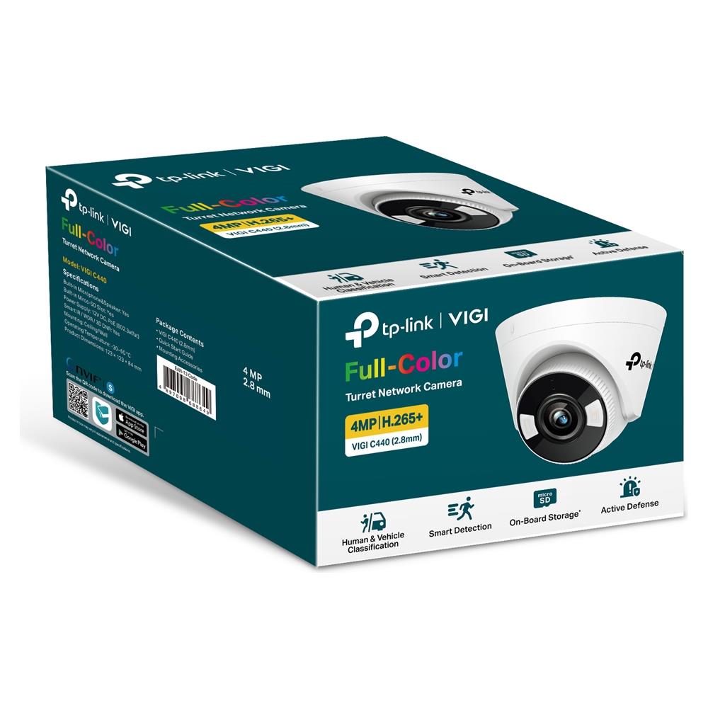 Telecamera di Rete a Torretta a Colori TP-LINK VIGI C450 2.8MM IP Interno 2880 x 1620 Pixel Soffitto - Foto 2