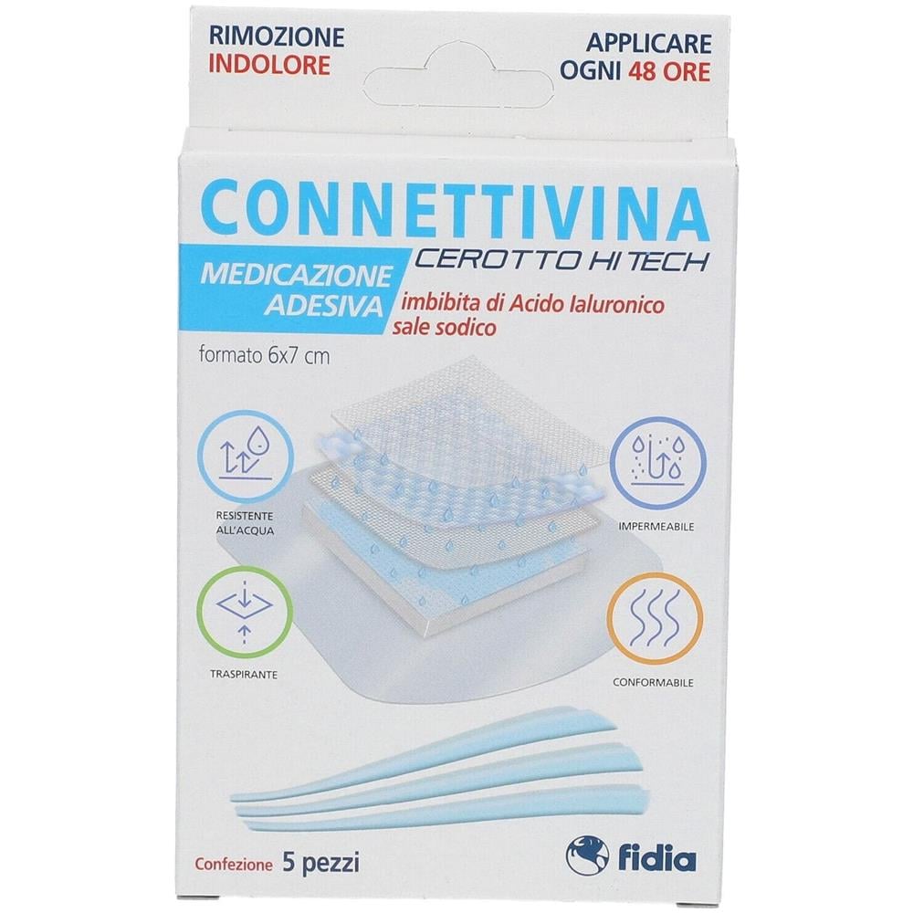 Cerotto Connettivina Hitech 6 X 7 cm 5 Pezzi - Foto 2