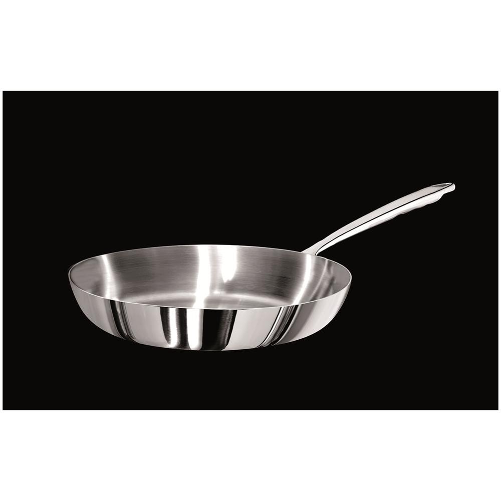 Padella Alu-inox 1907 Con Manico Tubolare Inox - Diametro Cm 28 - Altezza Cm 5 - Foto 1