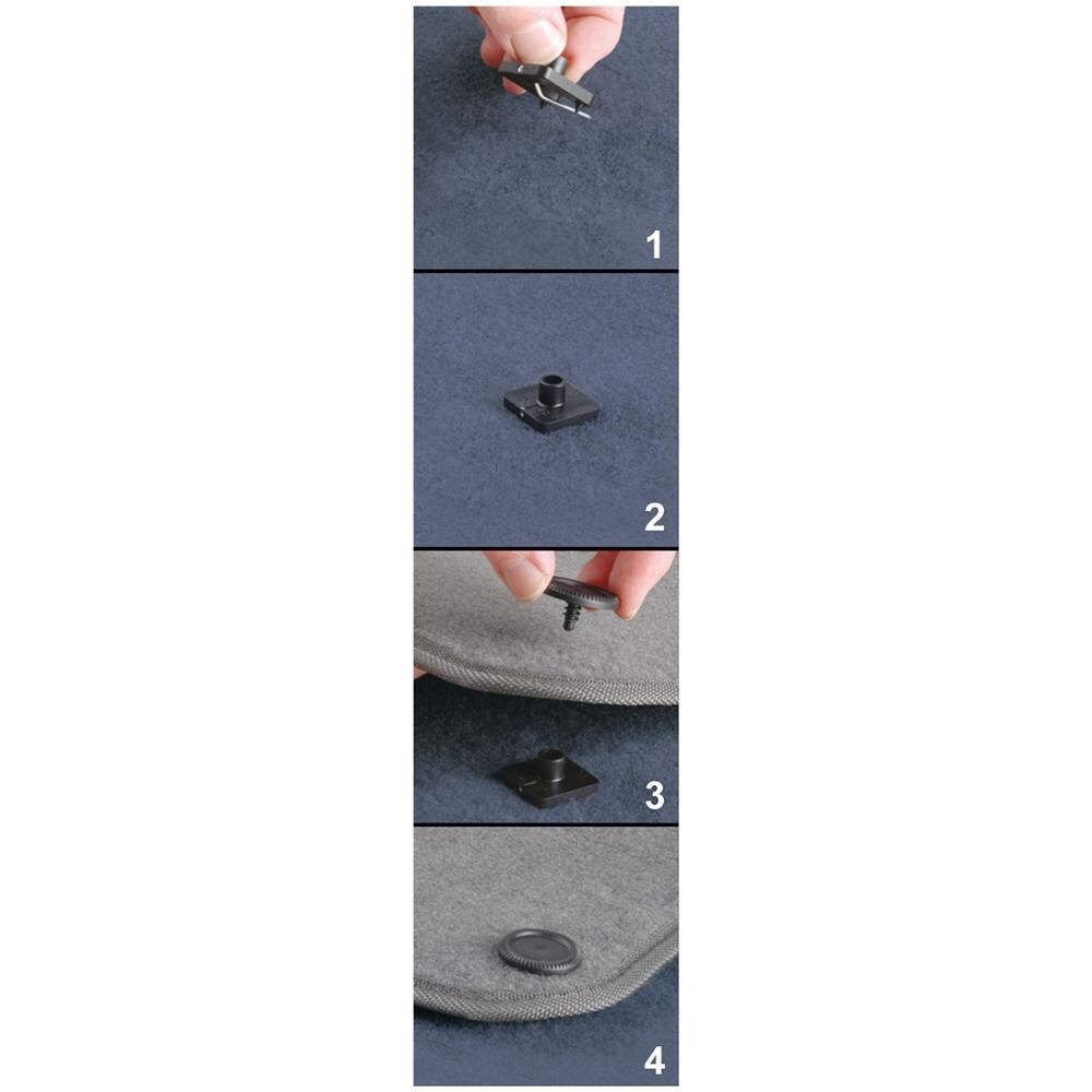 Set 2 Pz Clip Ferma Tappeti ""no Slip - Foto 2