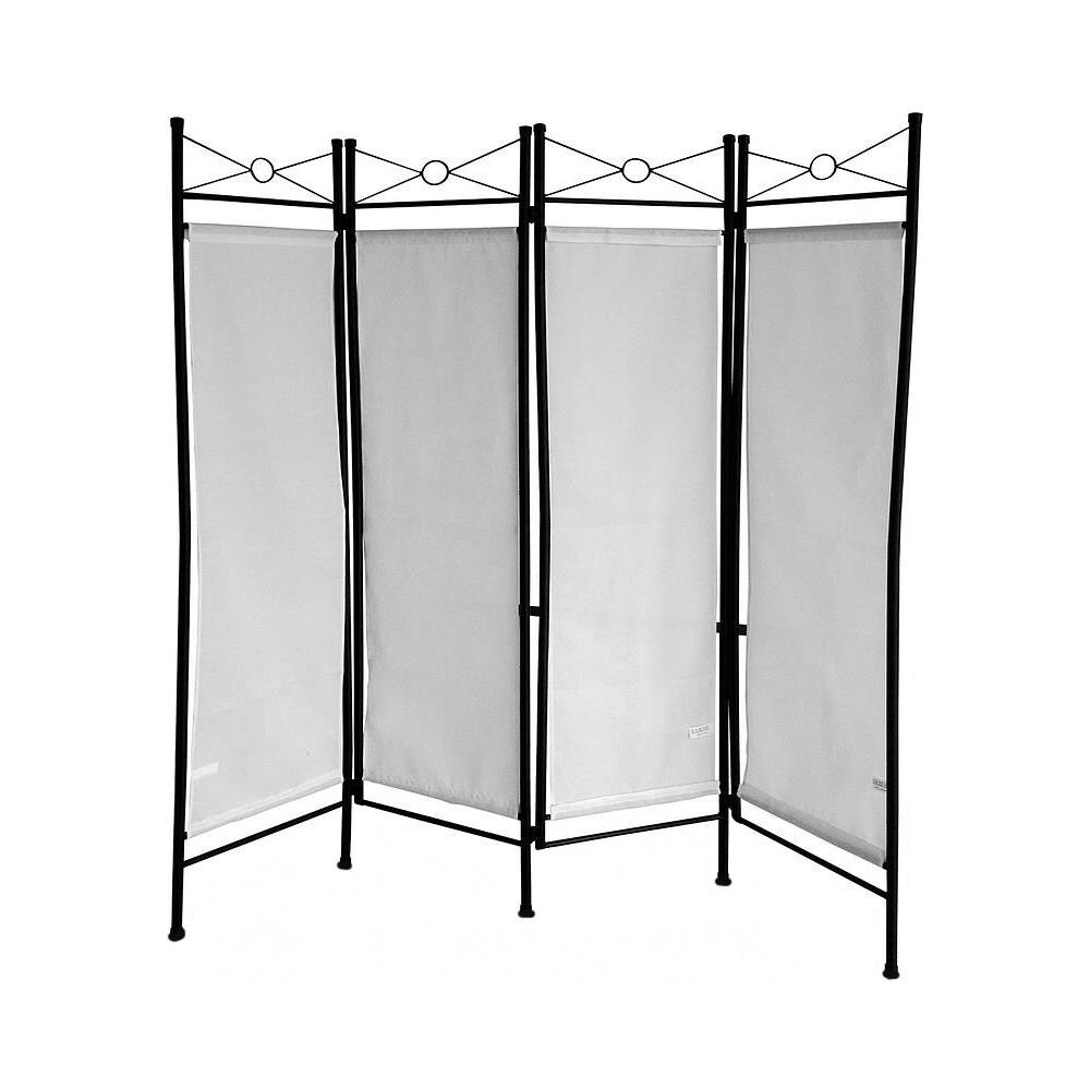 Divisorio, Paravento, 180 X 160 Cm, Bianco, Materiale Pannello: 100% Poliestere - Foto 1