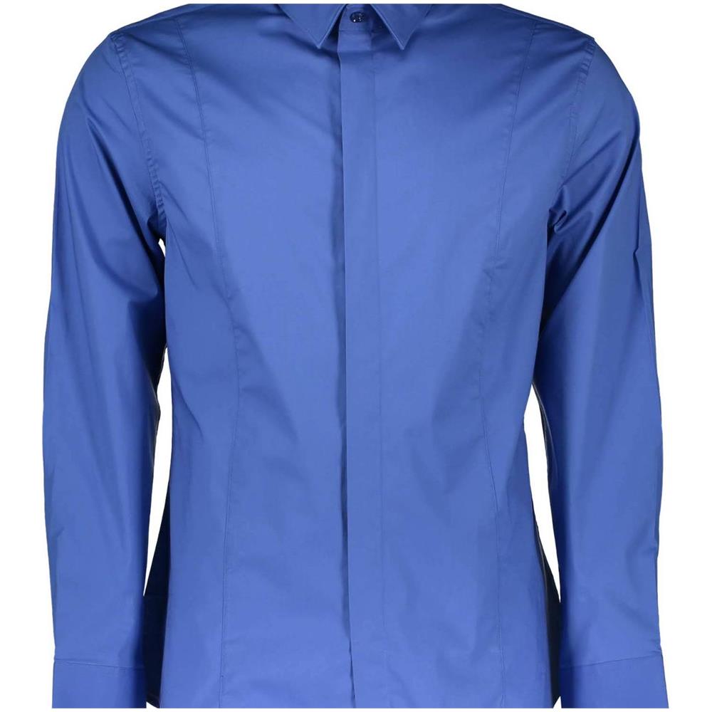 camicia uomo blu