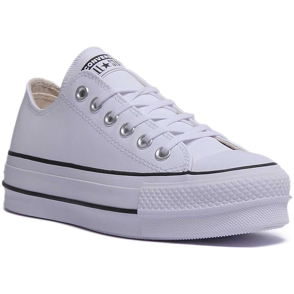 561680c Ct All Star Low Platform Trainer In White Black For Women - Foto 1