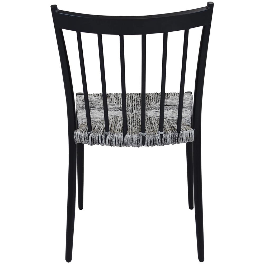 Sedia Martinica Nera In Alluminio, Da 46x87x56 Cm Nero - Foto 2