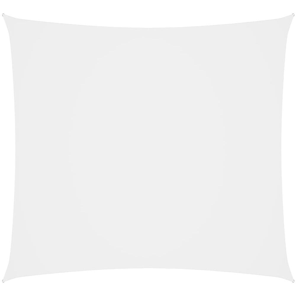 Parasole a Vela in Tessuto Oxford Rettangolare 2,5x3 m Bianco - Foto 1
