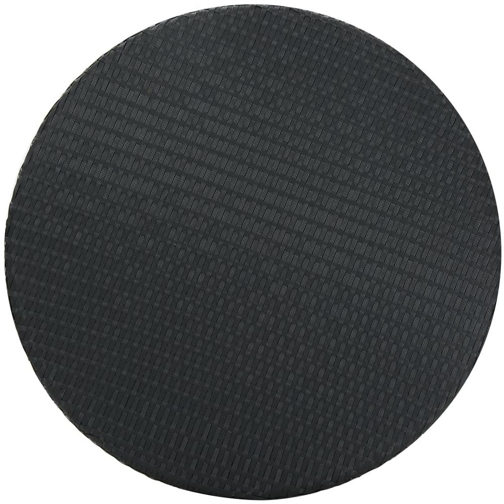 Tavolo da Giardino Nero 75,5x106 cm in Polyrattan - Foto 3