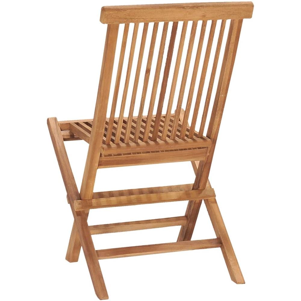 Set da Pranzo da Giardino Pieghevole 3 pz in Massello di Teak - Foto 1