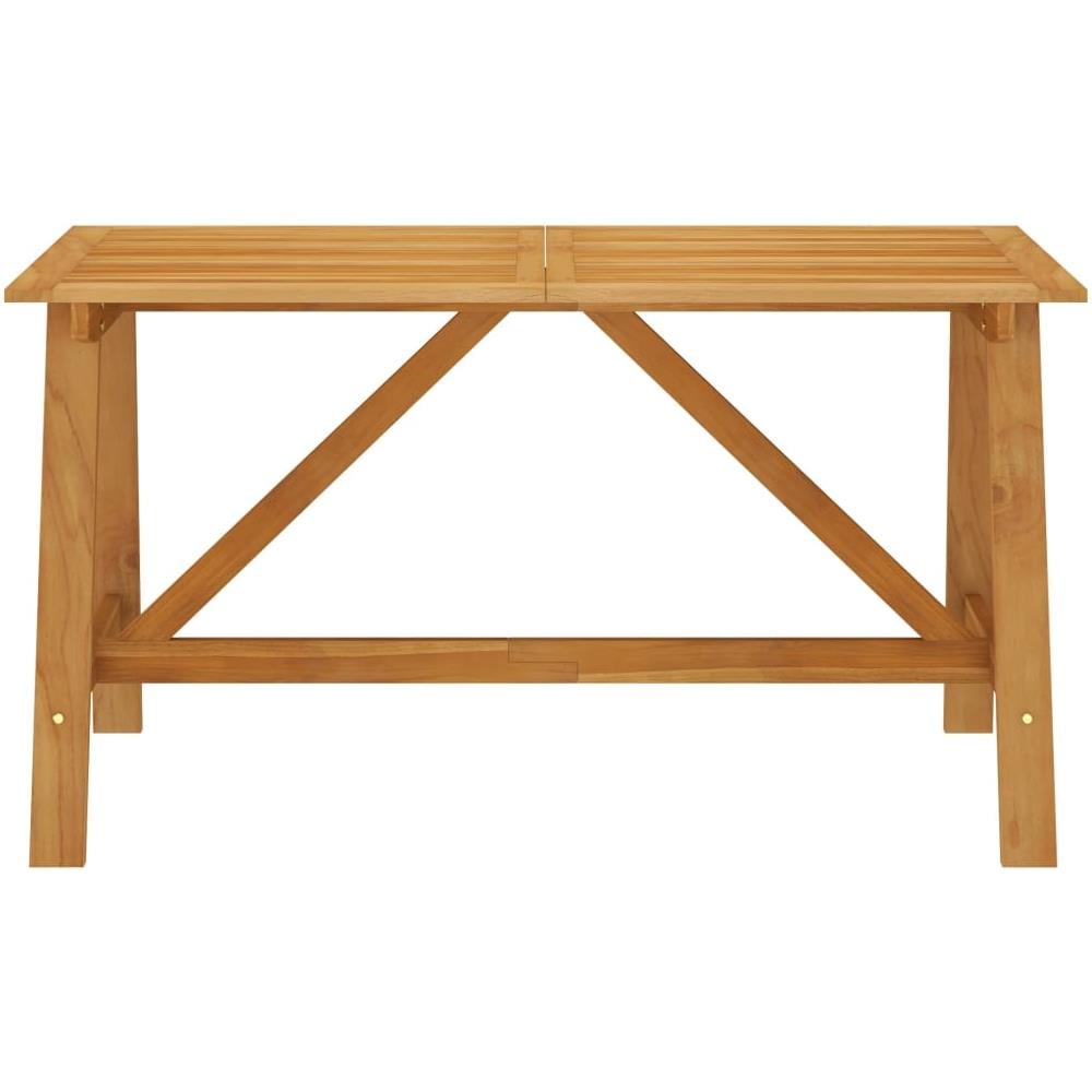 Tavolo da Giardino 140x70x73,5 cm in Massello di Acacia - Foto 2