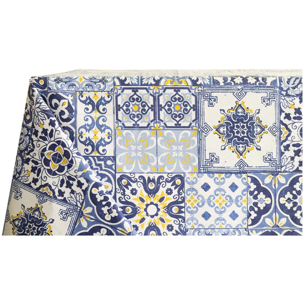 Tovaglia Per Salotto Cucina Tavolo In Cotone Made In Italy Varie Fantasie 140x180 Amalfi - Foto 1