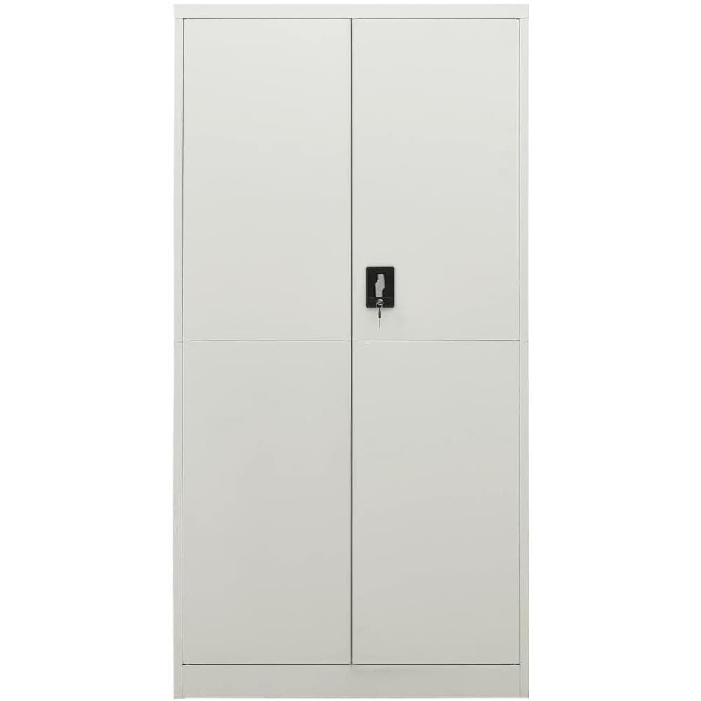 Armadio con Ripiani Grigio Chiaro 90x40x180 cm in Acciaio - Foto 2