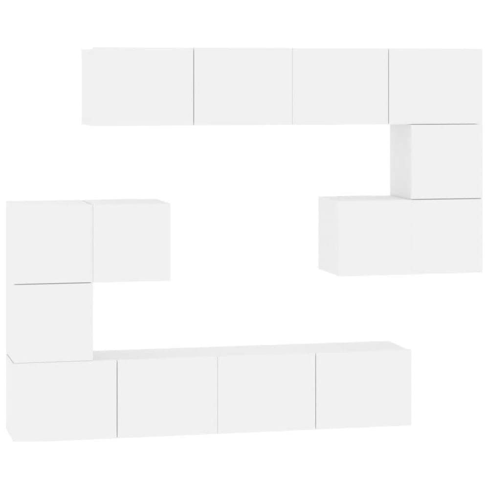 Mobile Porta Tv A Parete Bianco In Legno Multistrato - Foto 2