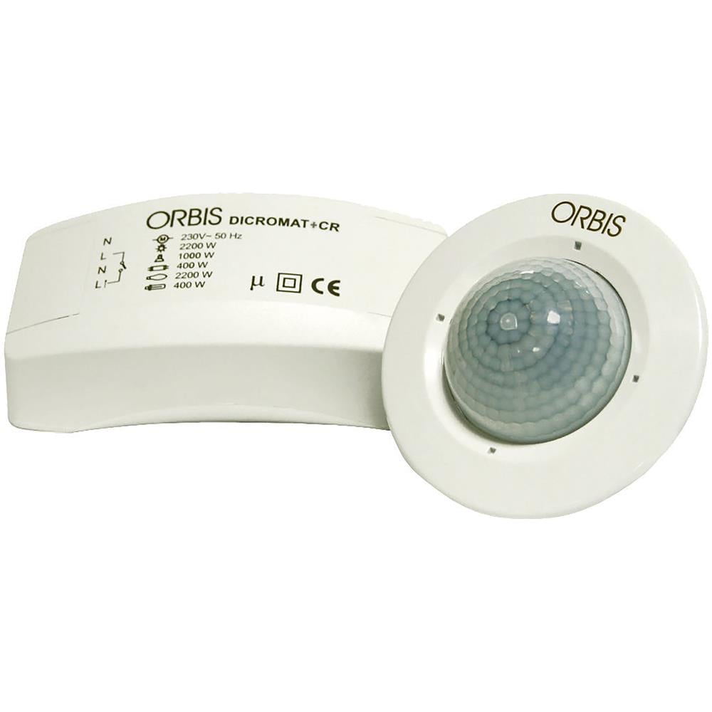 Dicromat + Cr Rivelatore Di Presenza Da Incasso, Rilevamento: Angolo 360°, Diametro 4m Ad Altezza 2.5m, 1 Relè, 230v - Dicromat+cr - Foto 1