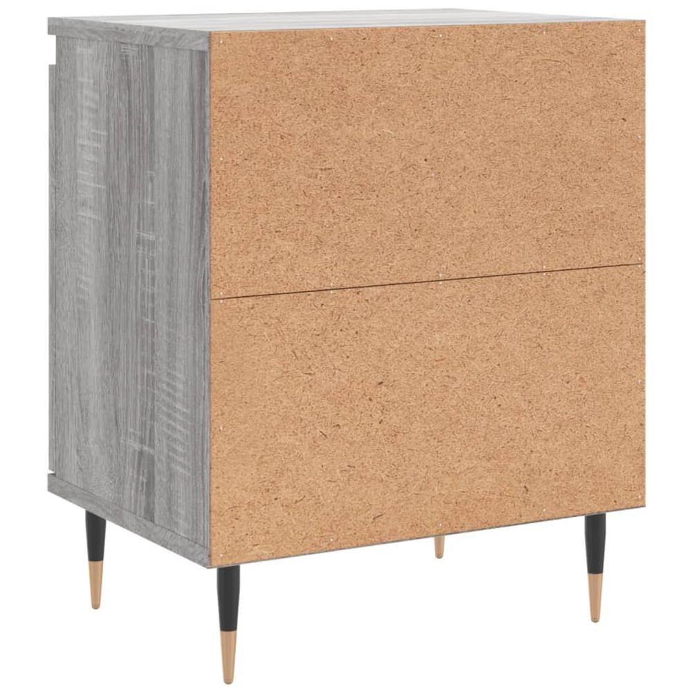 Comodino Grigio Sonoma 40x30x50 Cm In Legno Multistrato - Foto 7