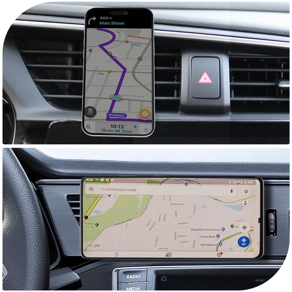 Supporto Auto Magnetico Nero Per Smartphone, Linq - Foto 5