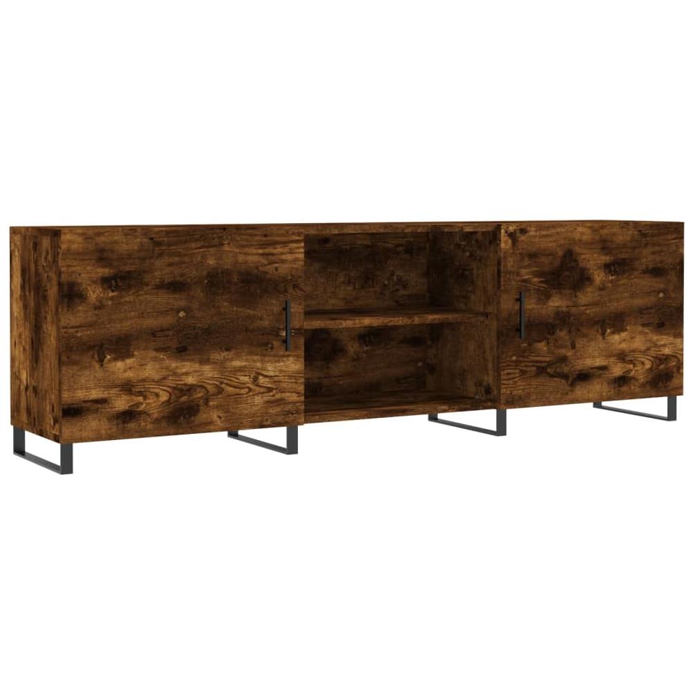 Mobile Porta Tv Rovere Fumo 150x30x50 Cm In Legno Multistrato - Foto 2