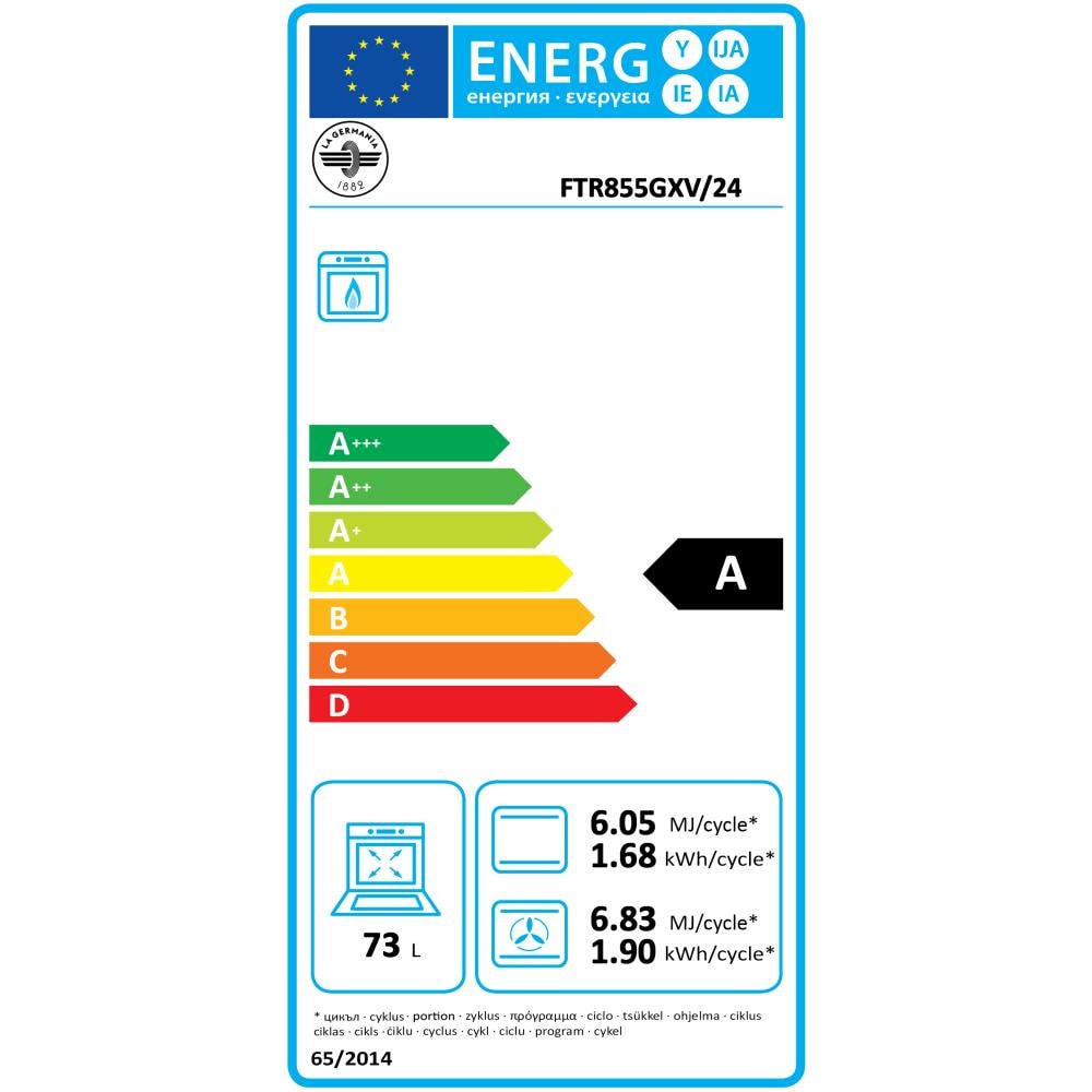 Cucina Elettrica S64021X / 24 5 Fuochi a Gas Forno Elettrico Multifunzione Termoventilato Classe A 80 cm Colore Inox - Foto 2