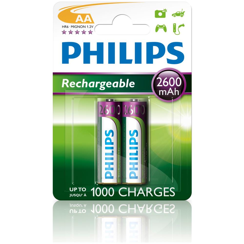 Batteria In Singola Conf (2pz Per Blister) , Multilife Ricaricabile, Aa Ni-mh, 1,2 Volt, 2600 Mah - Foto 1