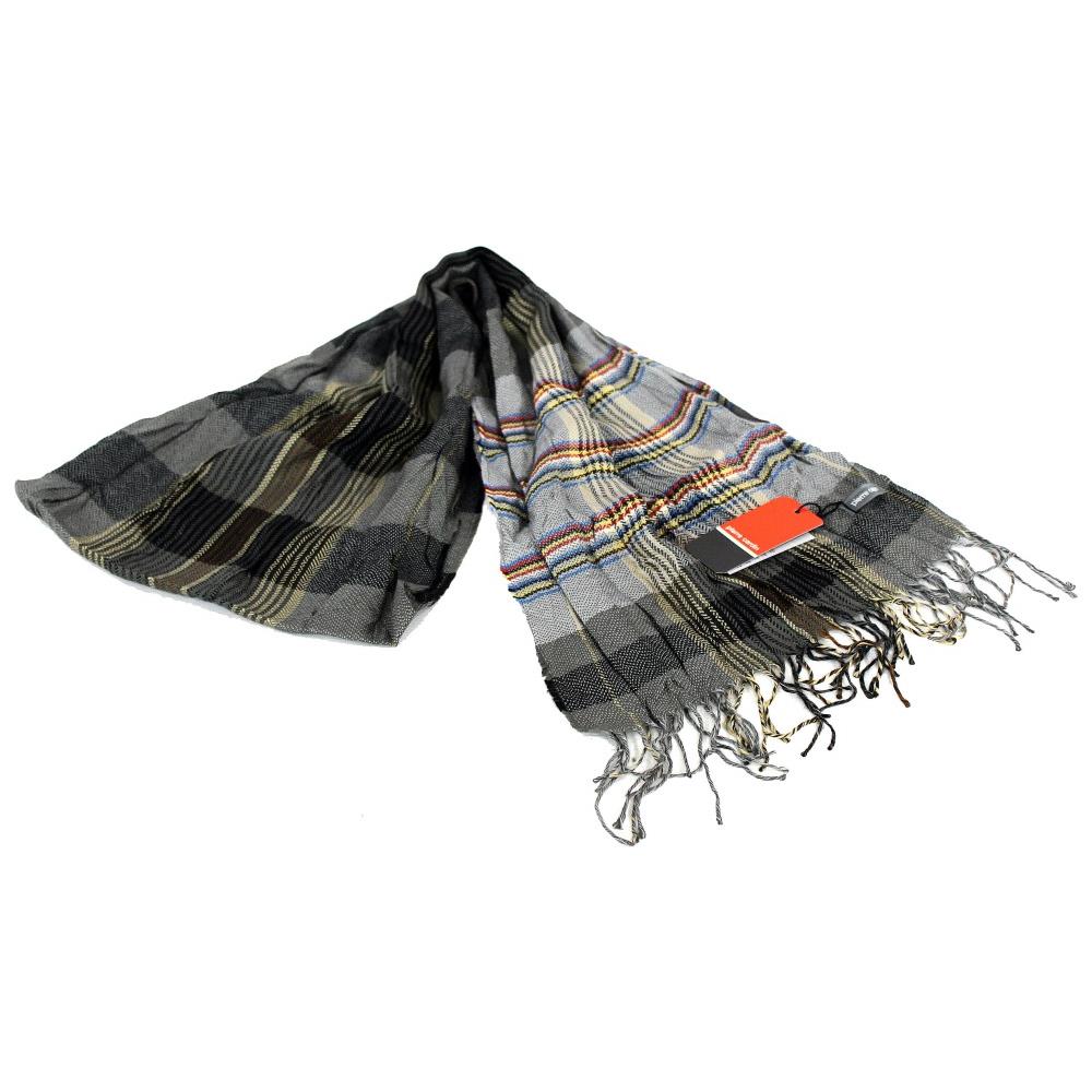 Sciarpa Uomo Pashmina Stropicciata Jc3399 Grigio - Foto 1
