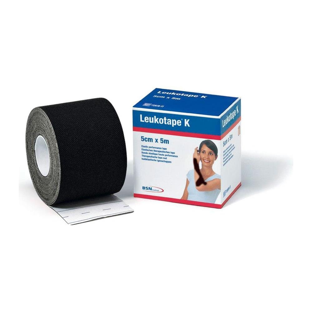 Leukotape K Nastro Taping Kinesiologico (5m X 5cm) Nero - Foto 1