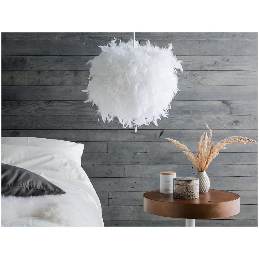 Lampadario In Piuma Bianca Drava - Foto 1