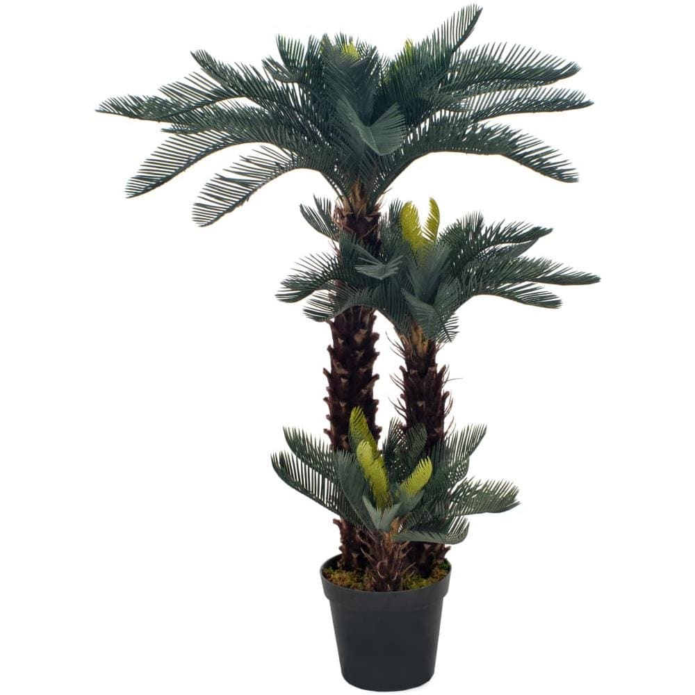 Palma Di Cycas Artificiale Con Vaso Verde 125 Cm - Foto 1