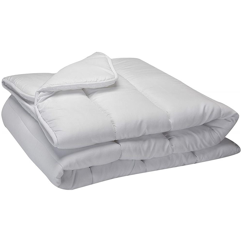 Piumino In Fibra Anti Acari, Autunno-inverno, 300g / m2 220 X 180 X 4 Cm Bianco - Foto 1