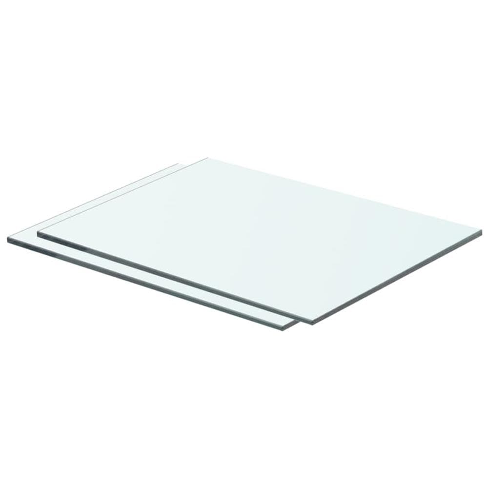 Mensole In Vetro Trasparente 2 Pz 40x25 Cm - Foto 1