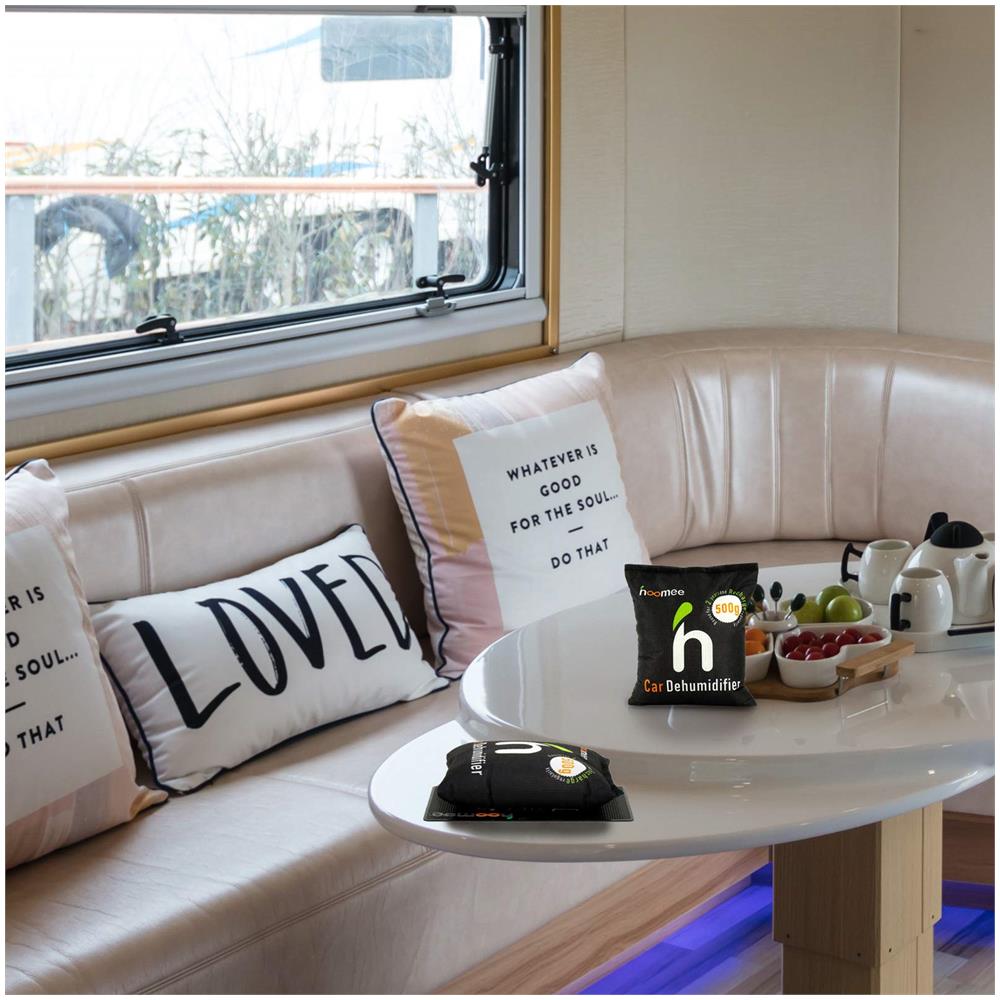 Gel Di Silice Car Deumidificatore Bag 1 Dashboard Anti Slip Pad - Anti Fog Umidit Absorber Odore Eliminator- Impedisce Foggy Di Windows Umidit Muffa (500gx 2)  - Foto 2