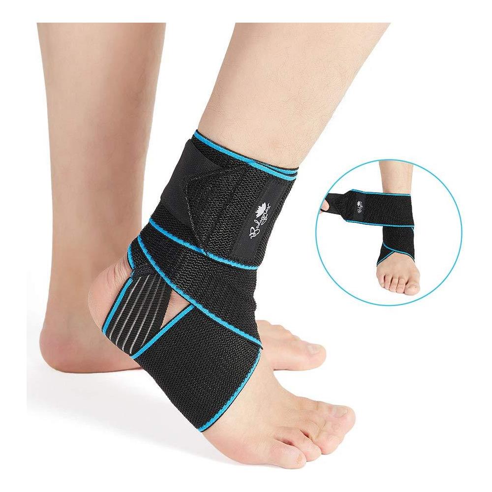 Ankle Support Brace Regolabile In Compressione Alla Caviglia Parentesi Graffe Per La Protezione Di Sport One Fits Grandezza Per Uomo E Donna - Foto 1