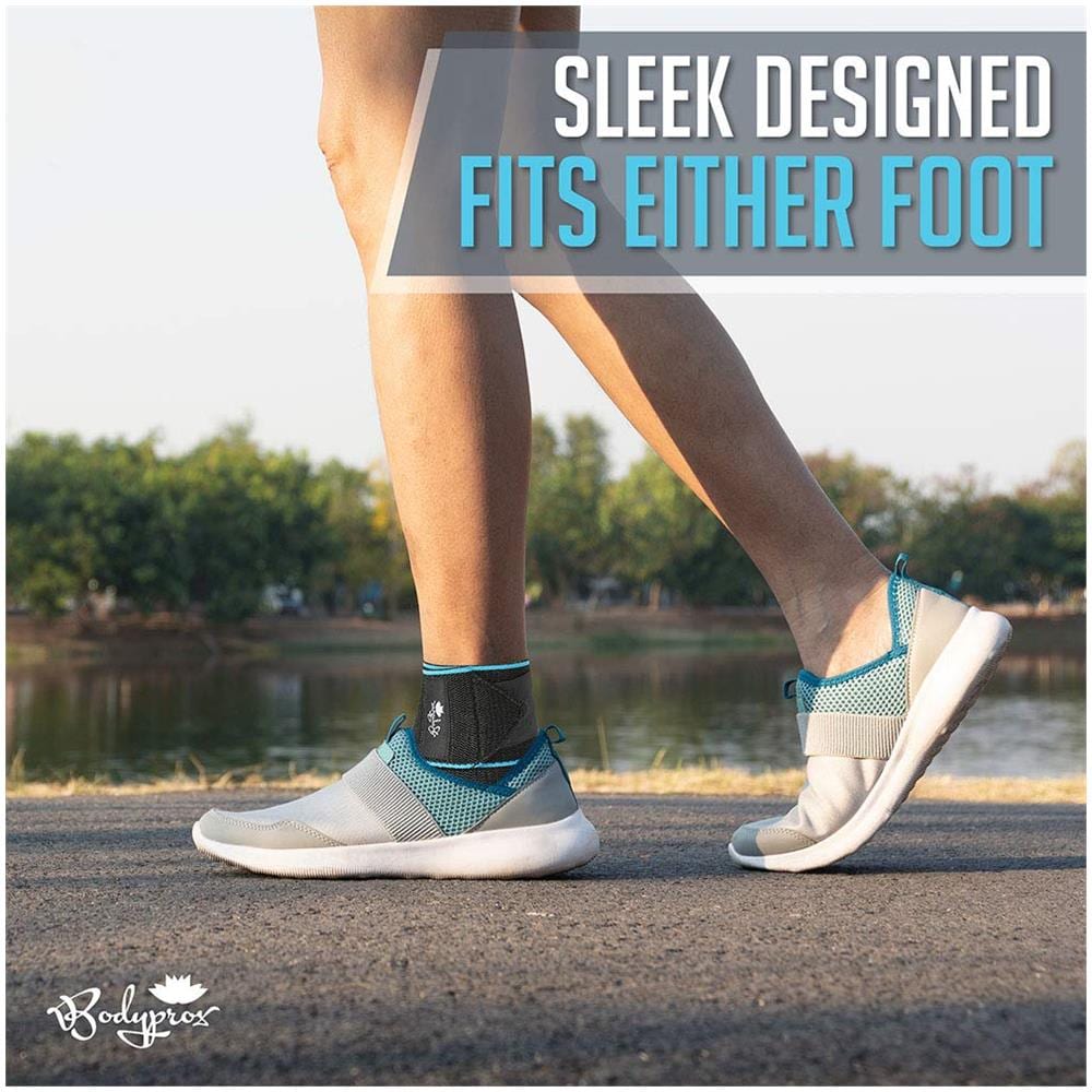 Ankle Support Brace Regolabile In Compressione Alla Caviglia Parentesi Graffe Per La Protezione Di Sport One Fits Grandezza Per Uomo E Donna - Foto 2