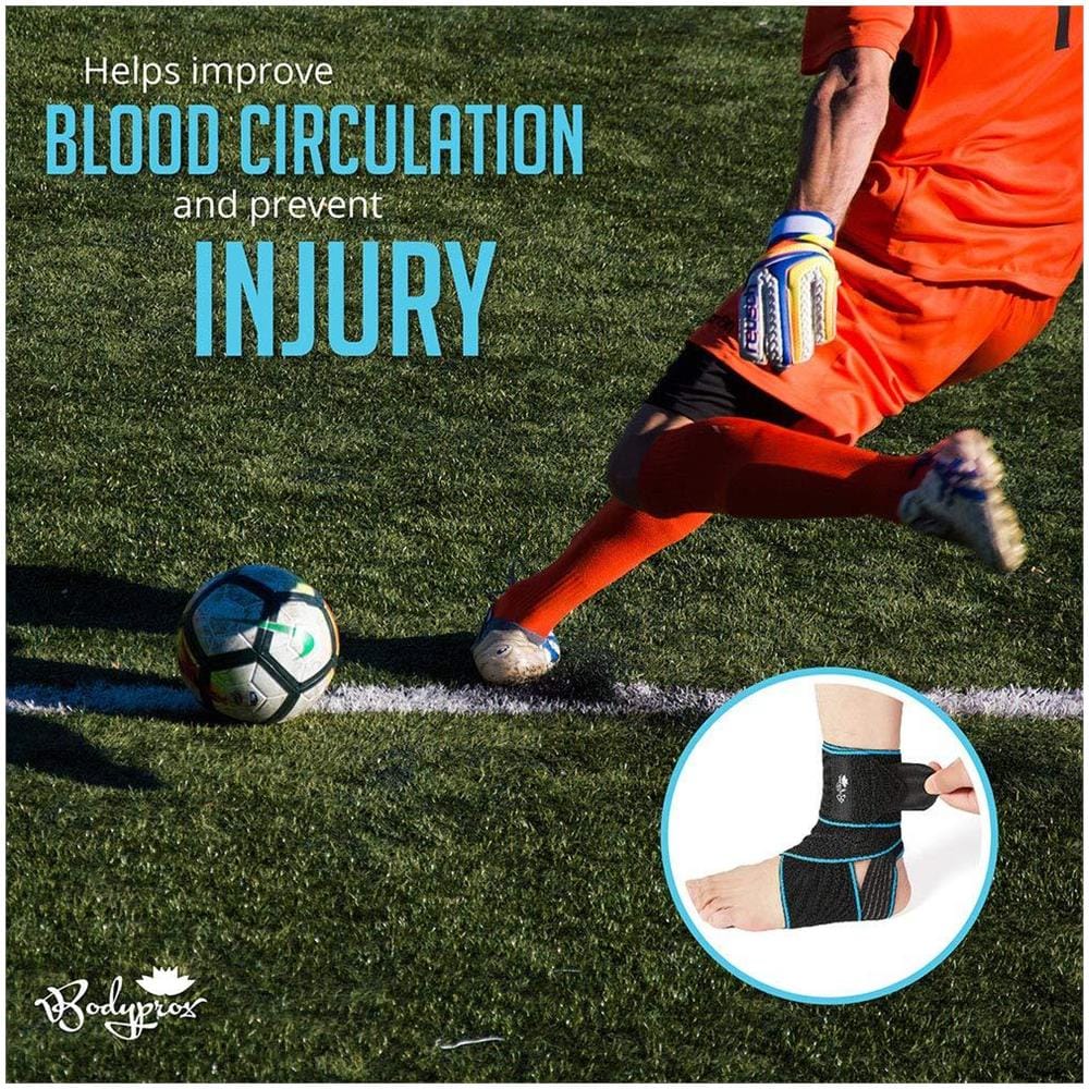 Ankle Support Brace Regolabile In Compressione Alla Caviglia Parentesi Graffe Per La Protezione Di Sport One Fits Grandezza Per Uomo E Donna - Foto 4